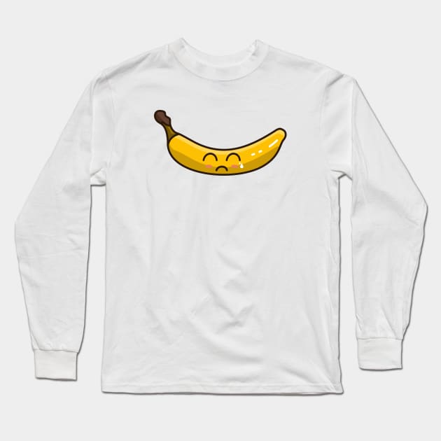 sad banana react Long Sleeve T-Shirt by Rizkydwi